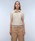 Cassis Polo Jumper Beige Silver - 4