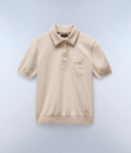 Cassis Polo Jumper Beige Silver - 1