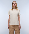 Azure Short Sleeve T-Shirt Beige Silver - 4