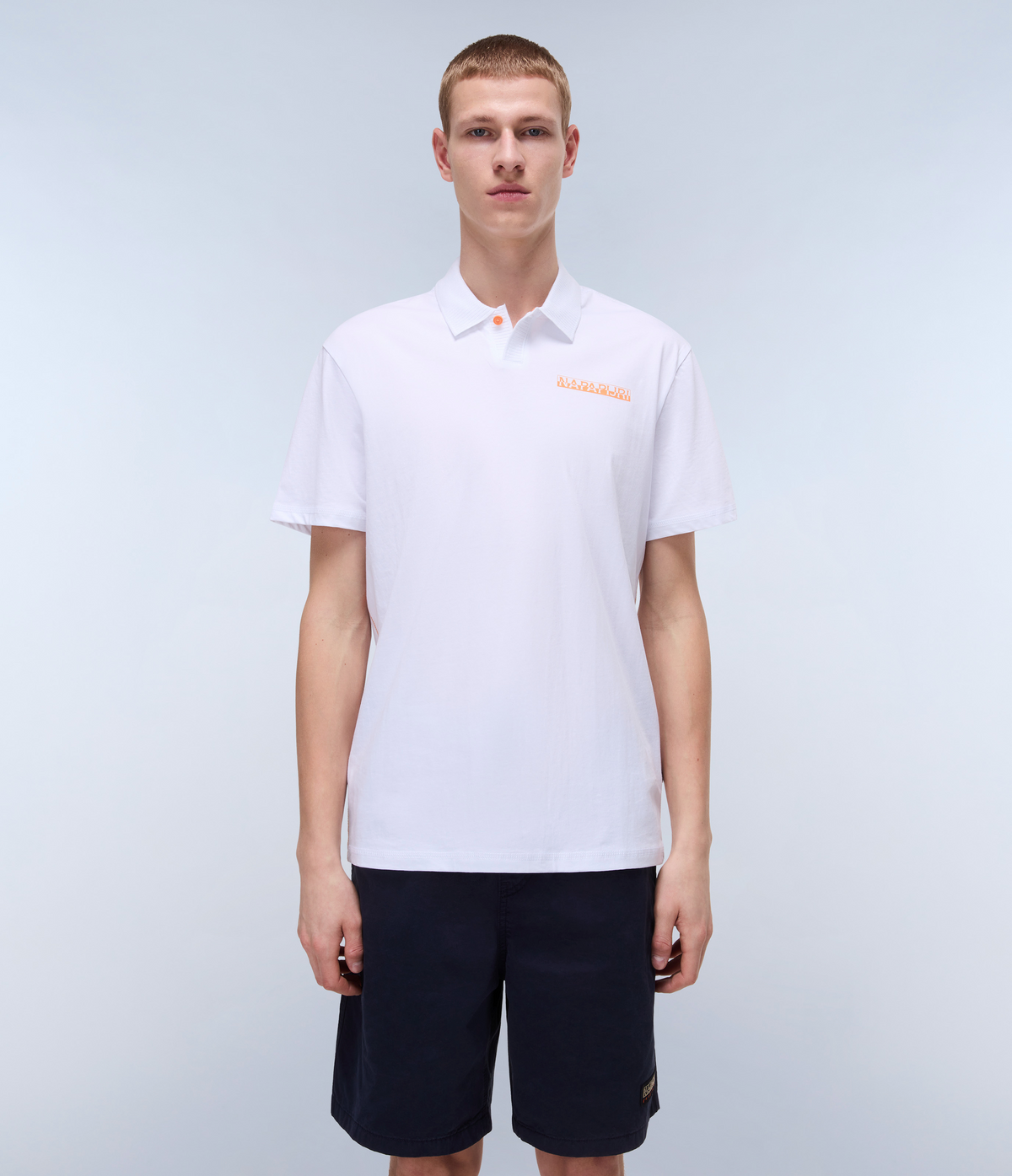 Egeas Jersey Short Sleeve Polo Shirt White - 2