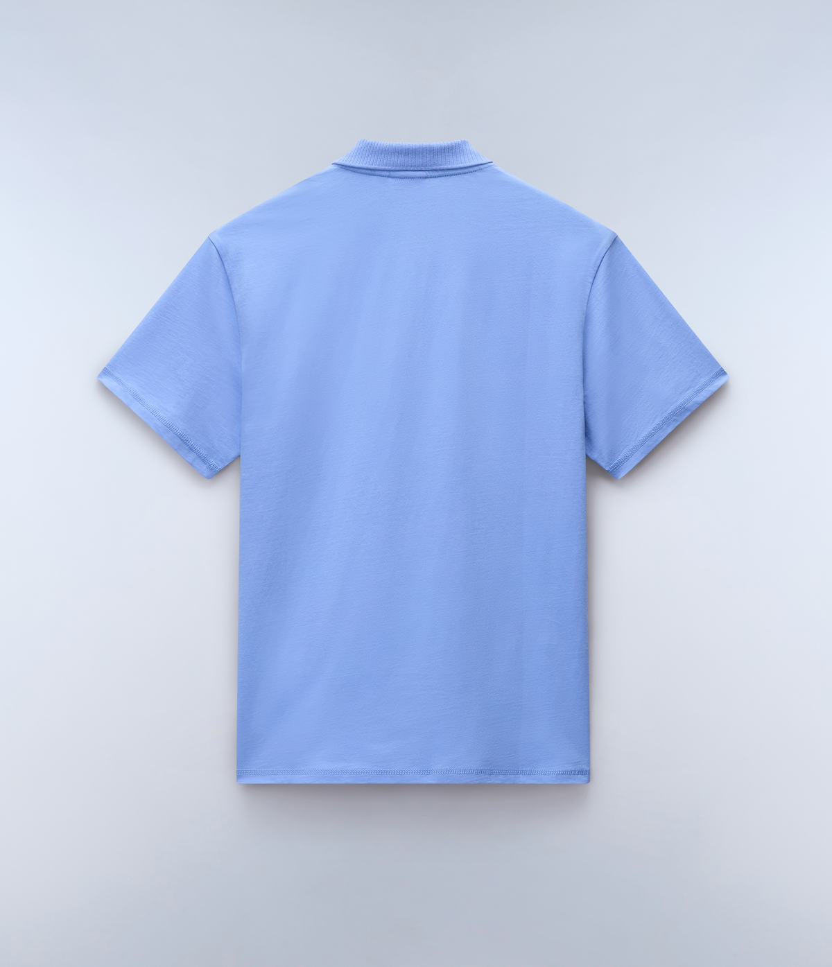 Egeas Jersey Short Sleeve Polo Shirt Blue Flower - 4